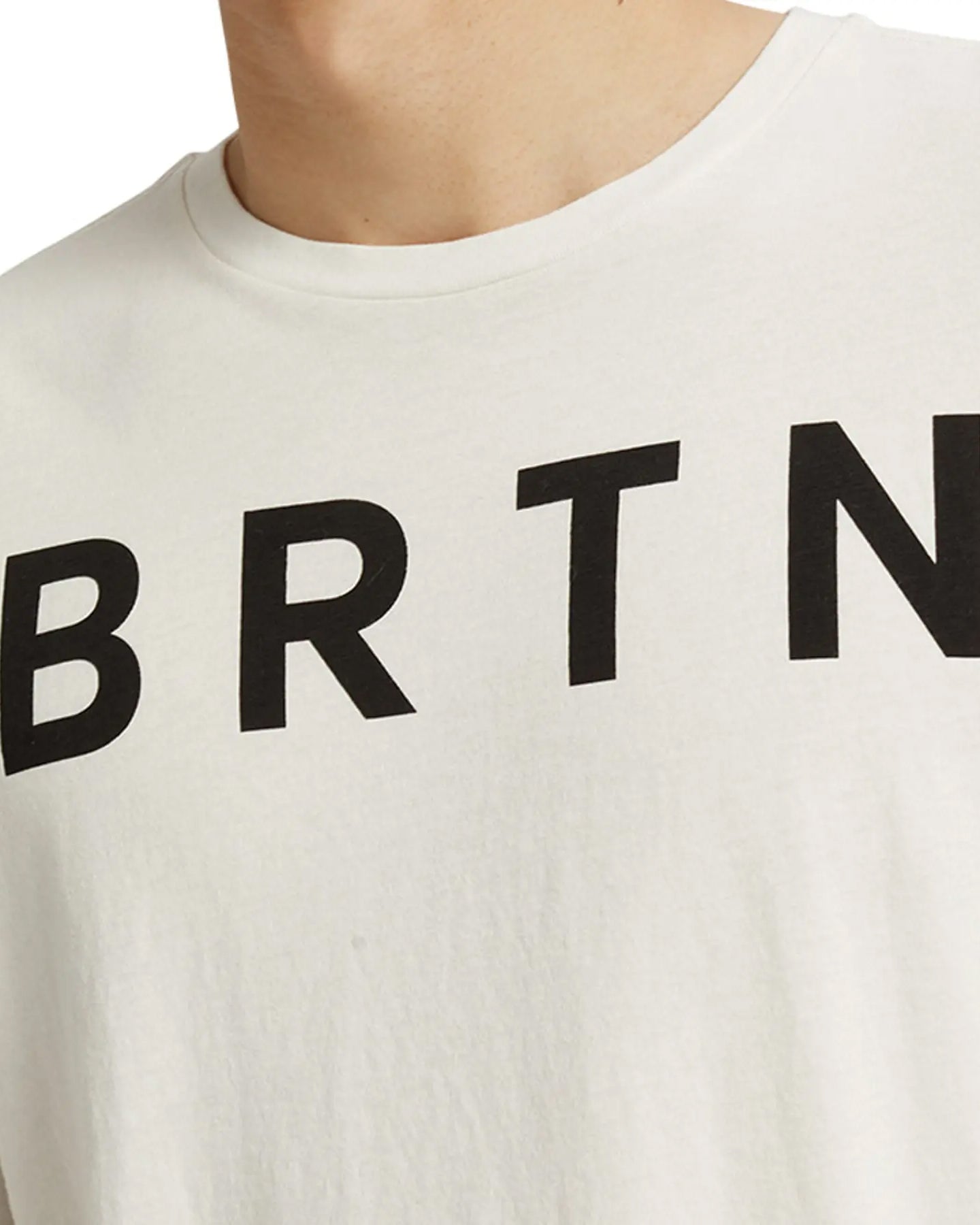 Burton BRTN Short Sleeve Tee - Stout White - 2022 Shirts & Tops - SnowSkiersWarehouse