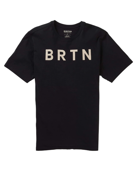 Burton BRTN Short Sleeve Tee - True Black - 2022 Shirts & Tops - SnowSkiersWarehouse