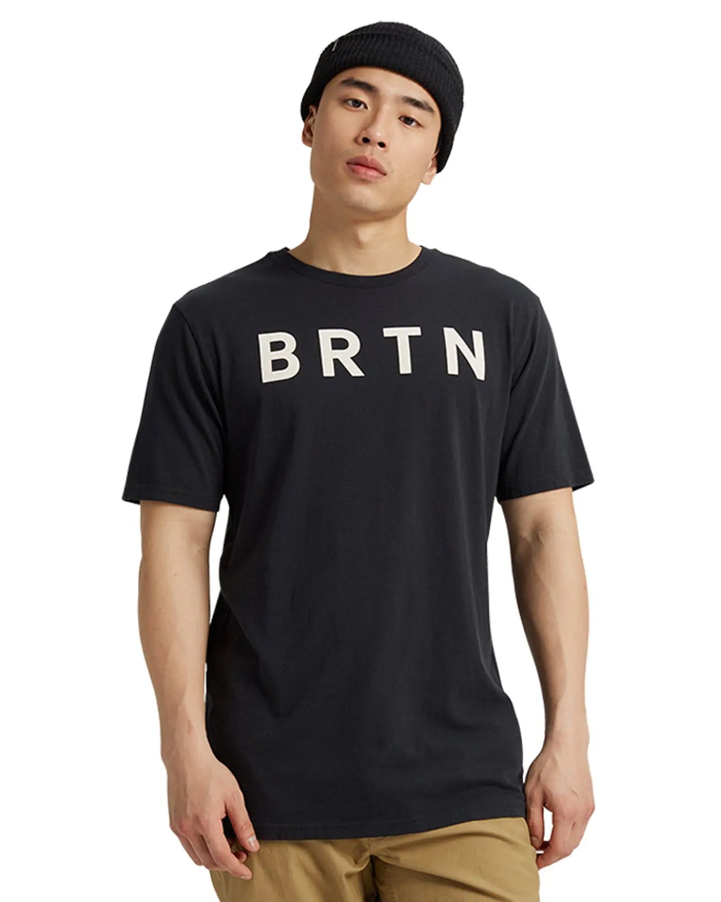 Burton BRTN Short Sleeve Tee - True Black - 2022 Shirts & Tops - SnowSkiersWarehouse
