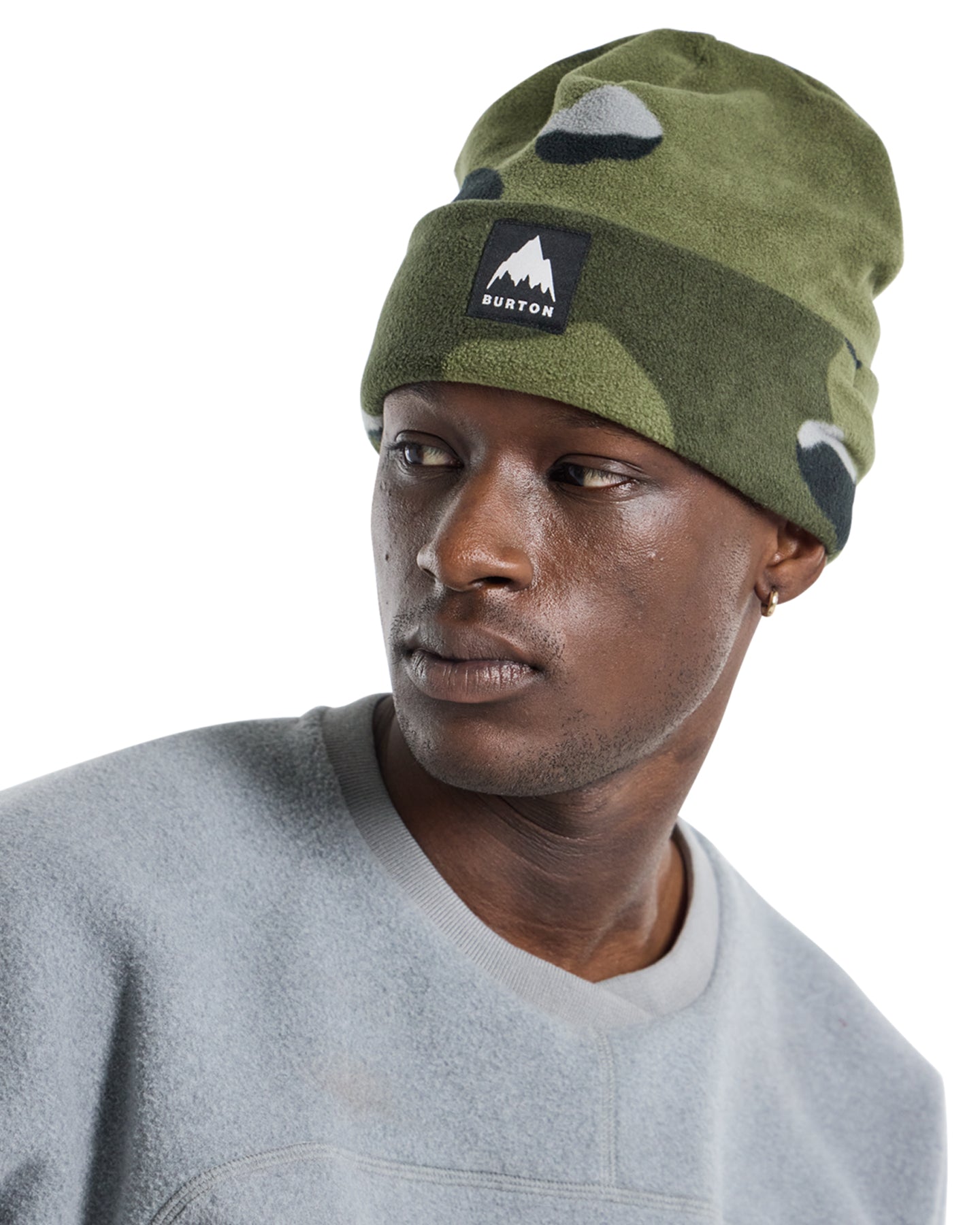 Burton Burke Beanie Forest Moss Cookie Camo Shop Headwear at