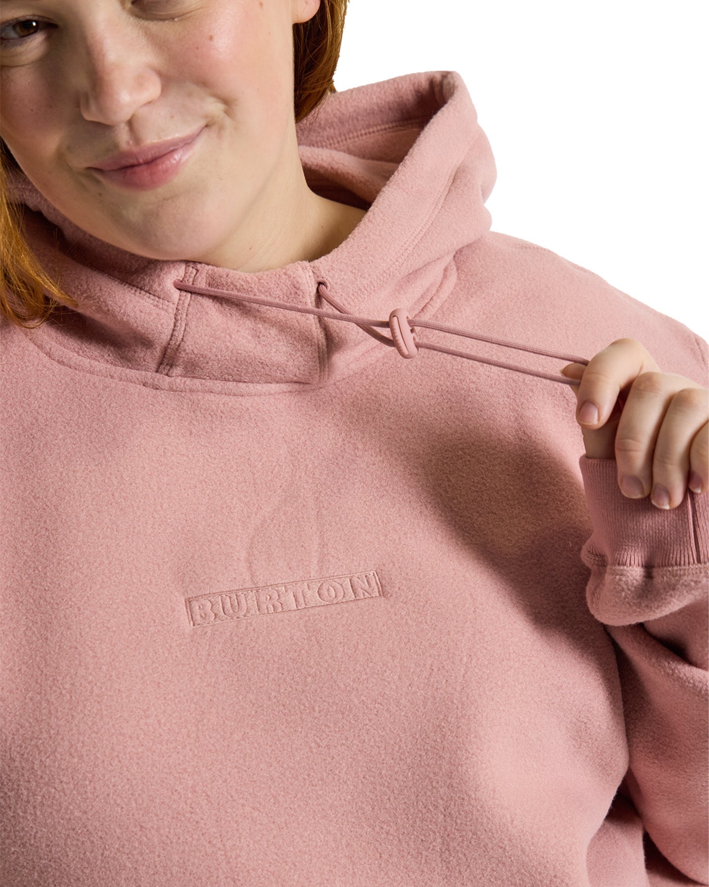 Burton Cinder Hooded Pullover Powder Blush Shop Clothing at