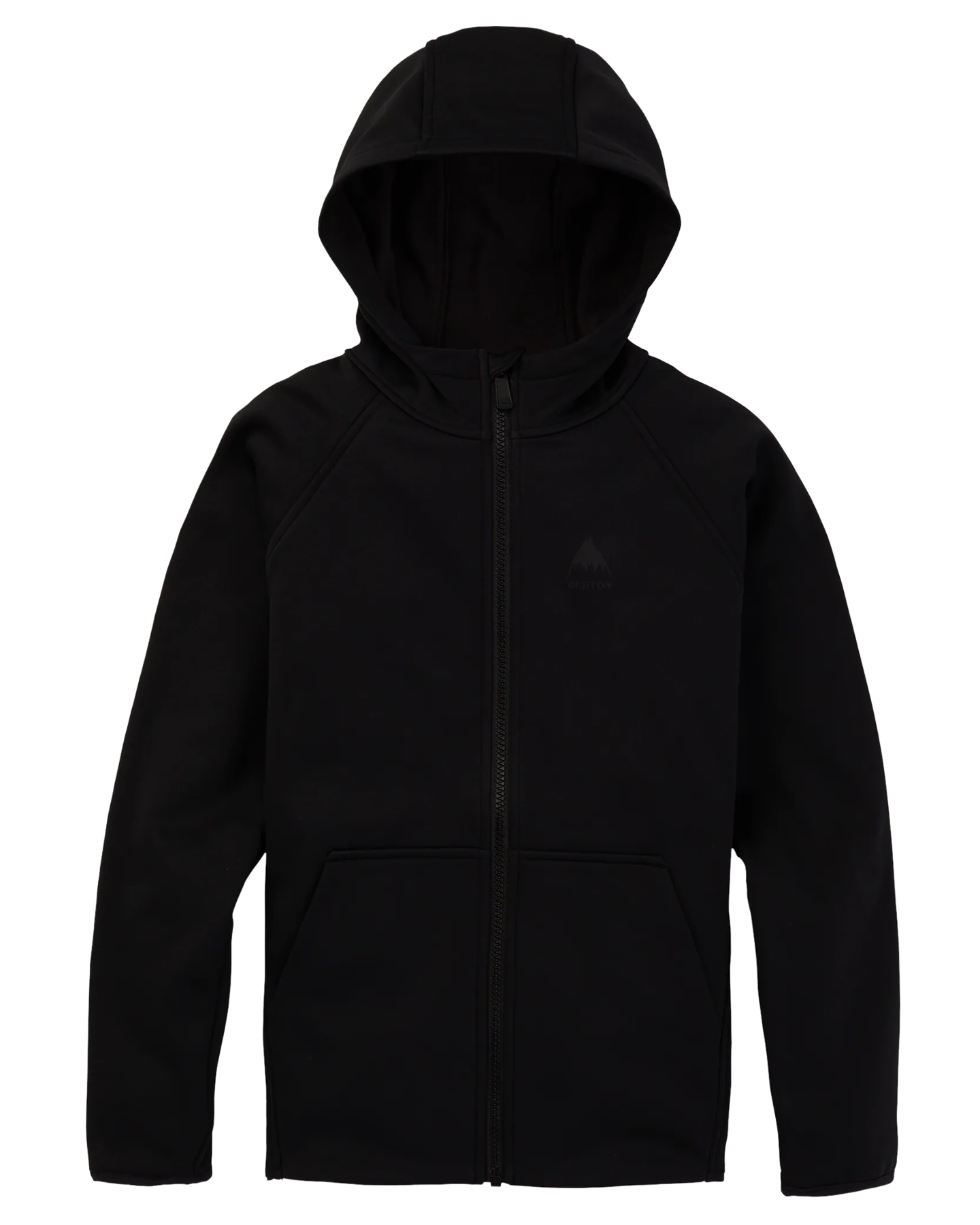 Burton Kids' Crown Weatherproof Full-Zip Fleece - True Black Hoodies & Sweatshirts - Trojan Wake Ski Snow