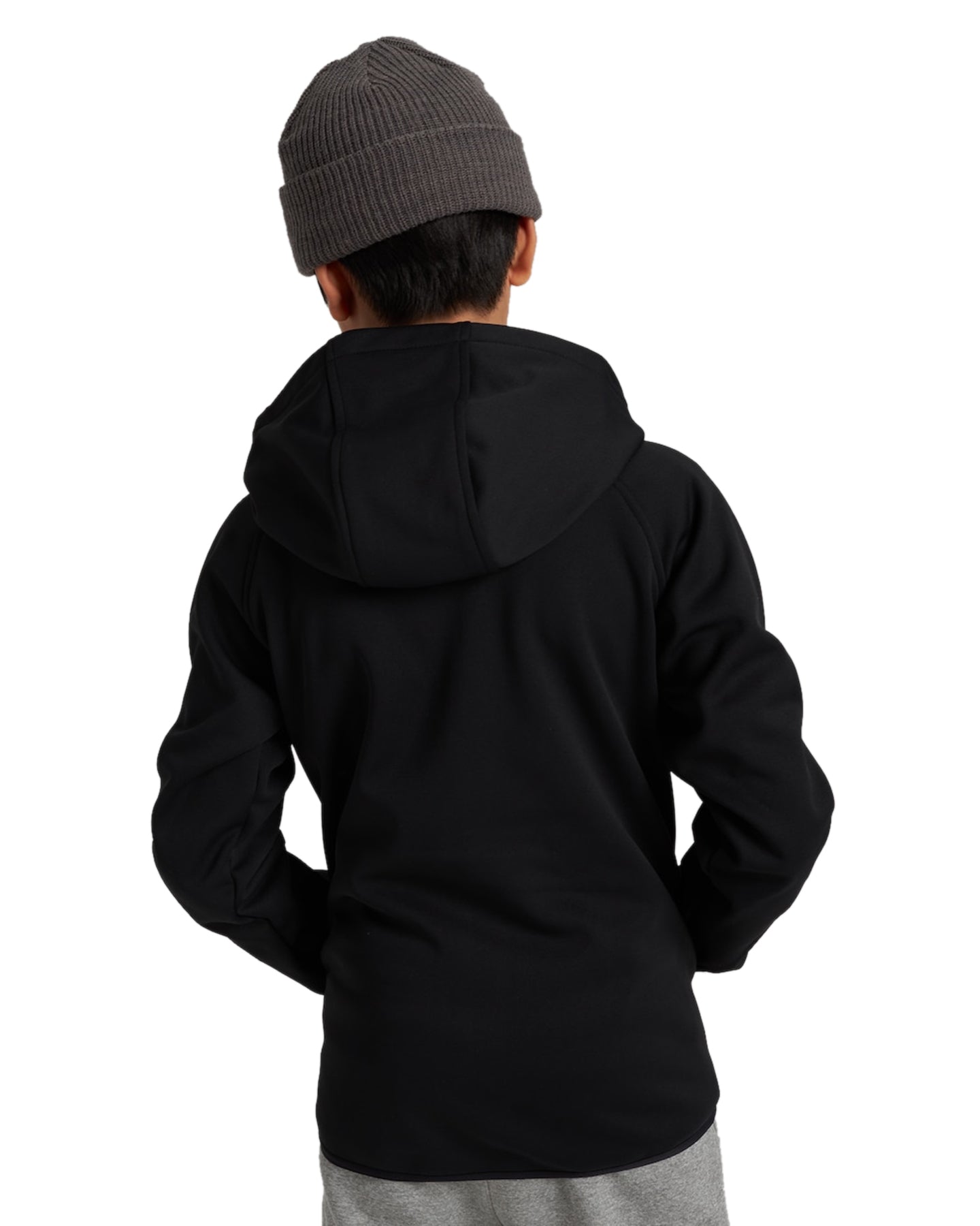 Burton Kids' Crown Weatherproof Full-Zip Fleece - True Black Hoodies & Sweatshirts - Trojan Wake Ski Snow