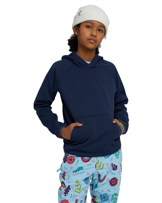Burton Kids' Crown Weatherproof Pullover Fleece - Dress Blue Hoodies & Sweatshirts - SnowSkiersWarehouse