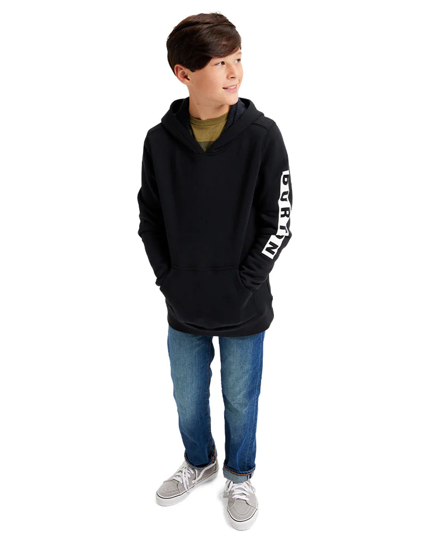 Burton Kids' Elite Pullover Hoodie - True Black Hoodies & Sweatshirts - Trojan Wake Ski Snow