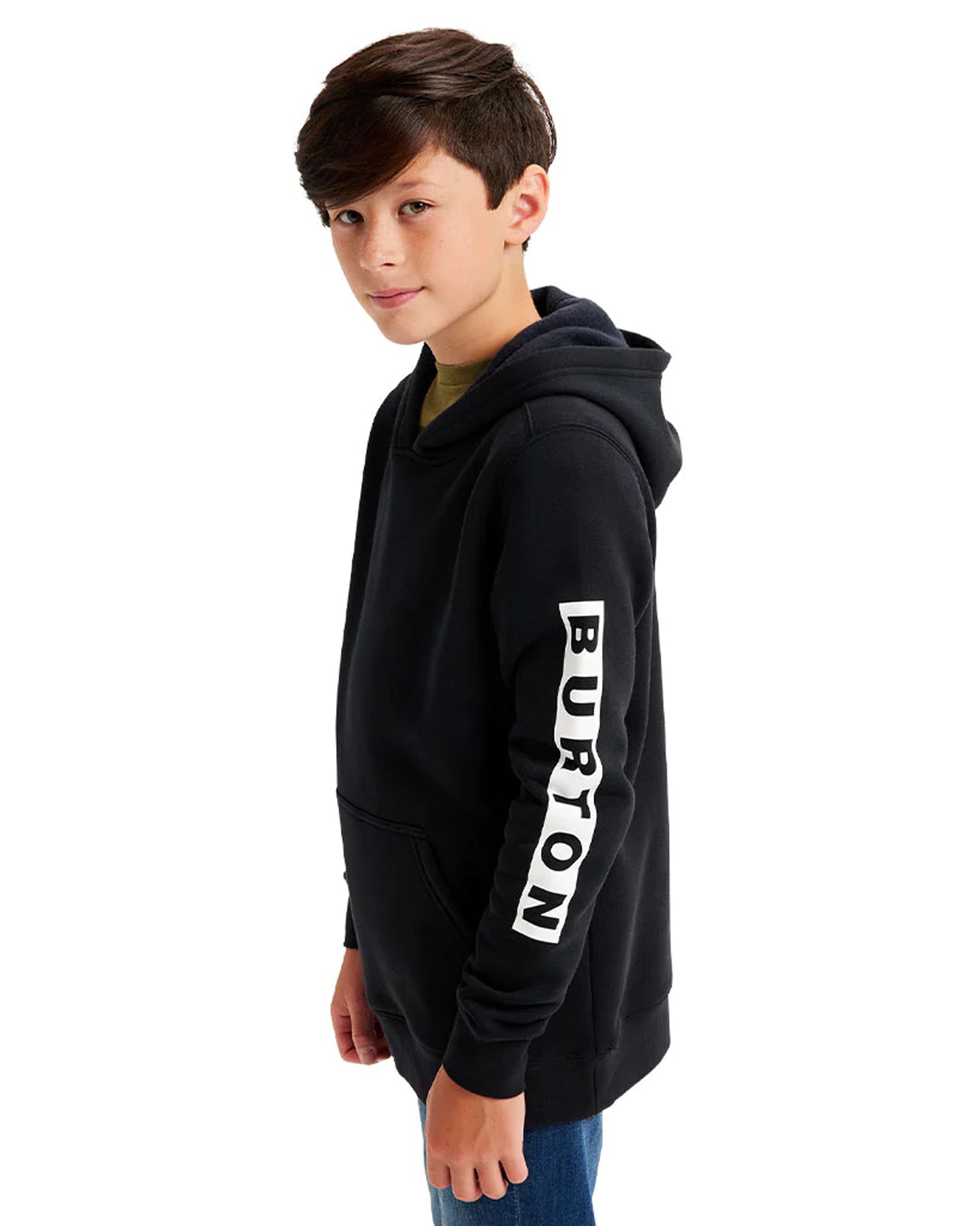 Burton Kids Elite Pullover Hoodie True Black Snow Skiers Warehouse
