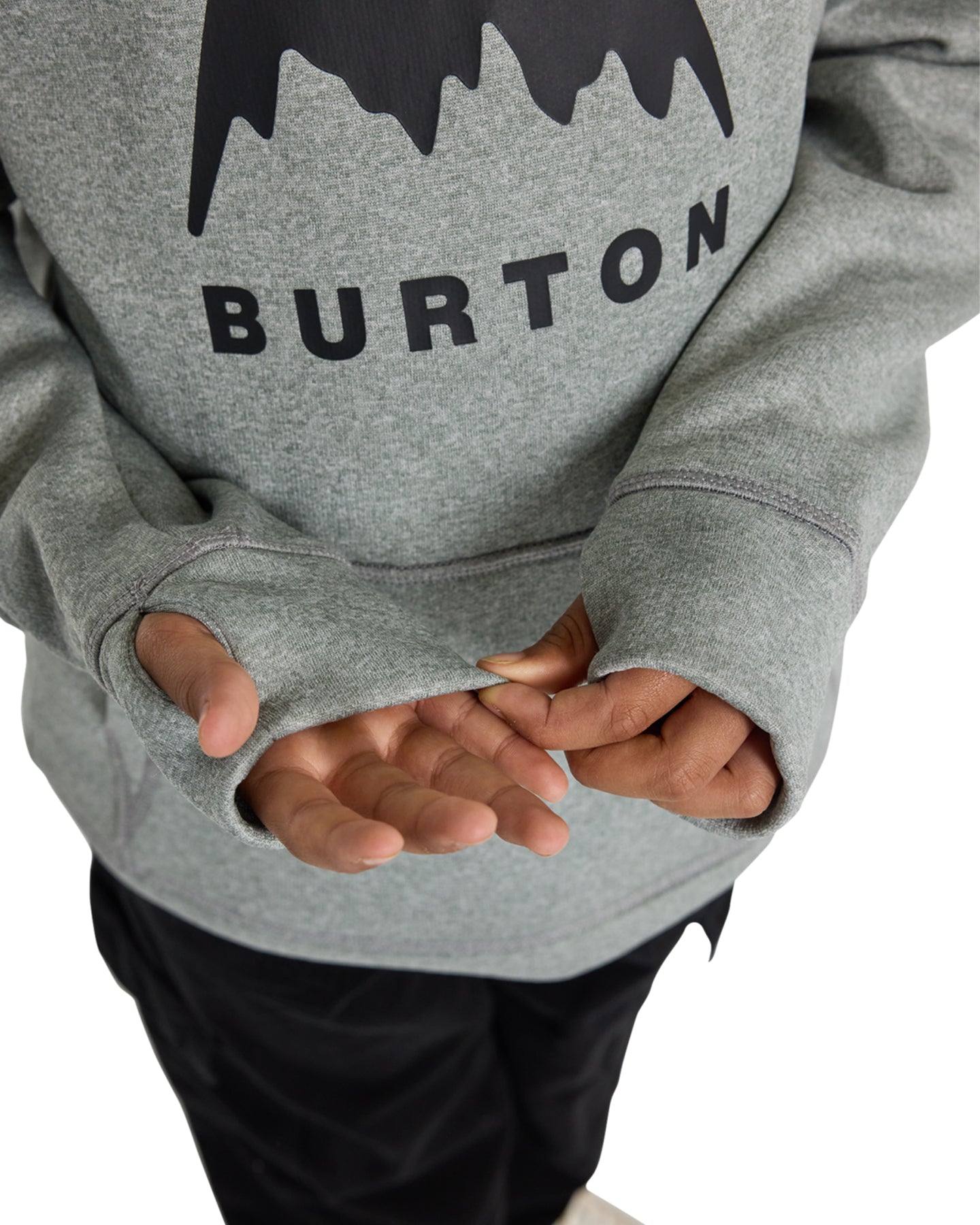 Burton Kids' Oak Pullover Hoodie - Gray Heather Hoodies & Sweatshirts - SnowSkiersWarehouse
