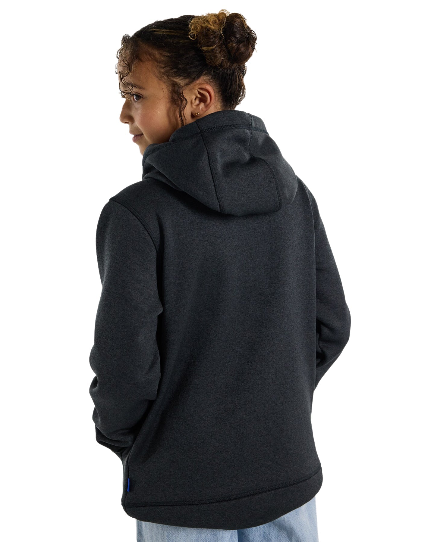 Burton Kids' Oak Pullover Hoodie - True Black Heather Hoodies & Sweatshirts - Trojan Wake Ski Snow