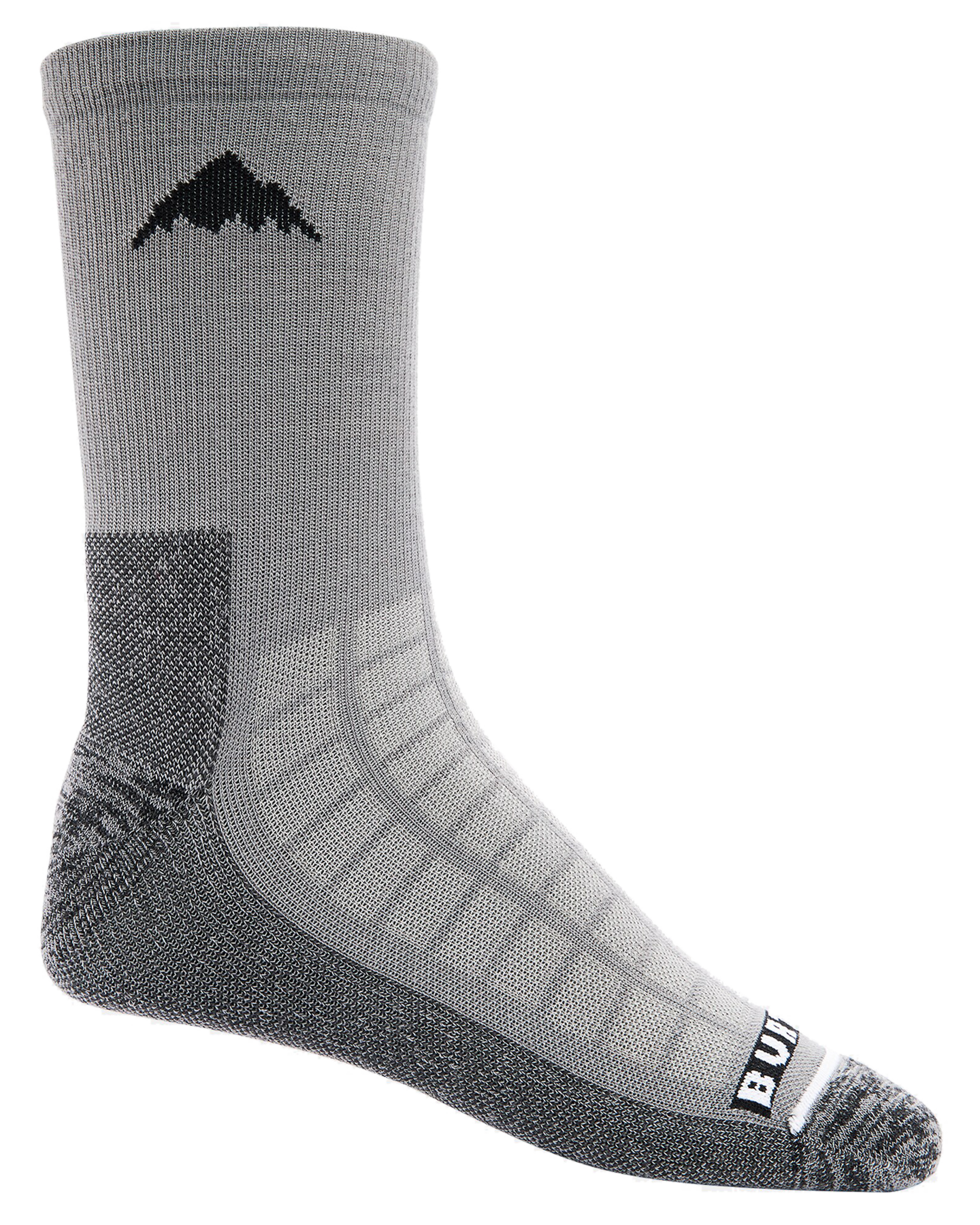 Burton Lightweight Crew Socks - Gray Heather Socks - Trojan Wake Ski Snow