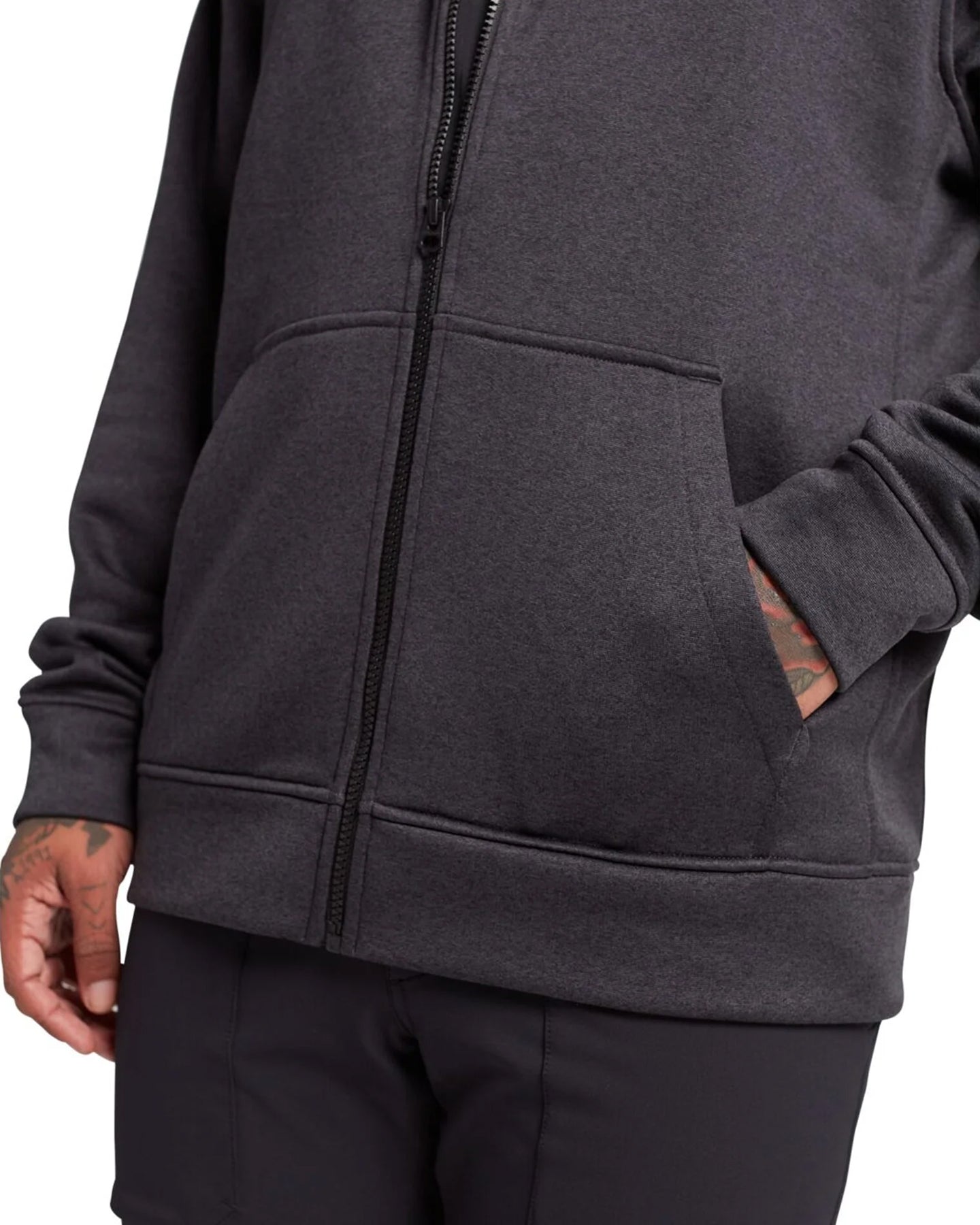 Burton Men's Burton Oak Full-Zip Hoodie - True Black Heather Hoodies & Sweatshirts - Trojan Wake Ski Snow