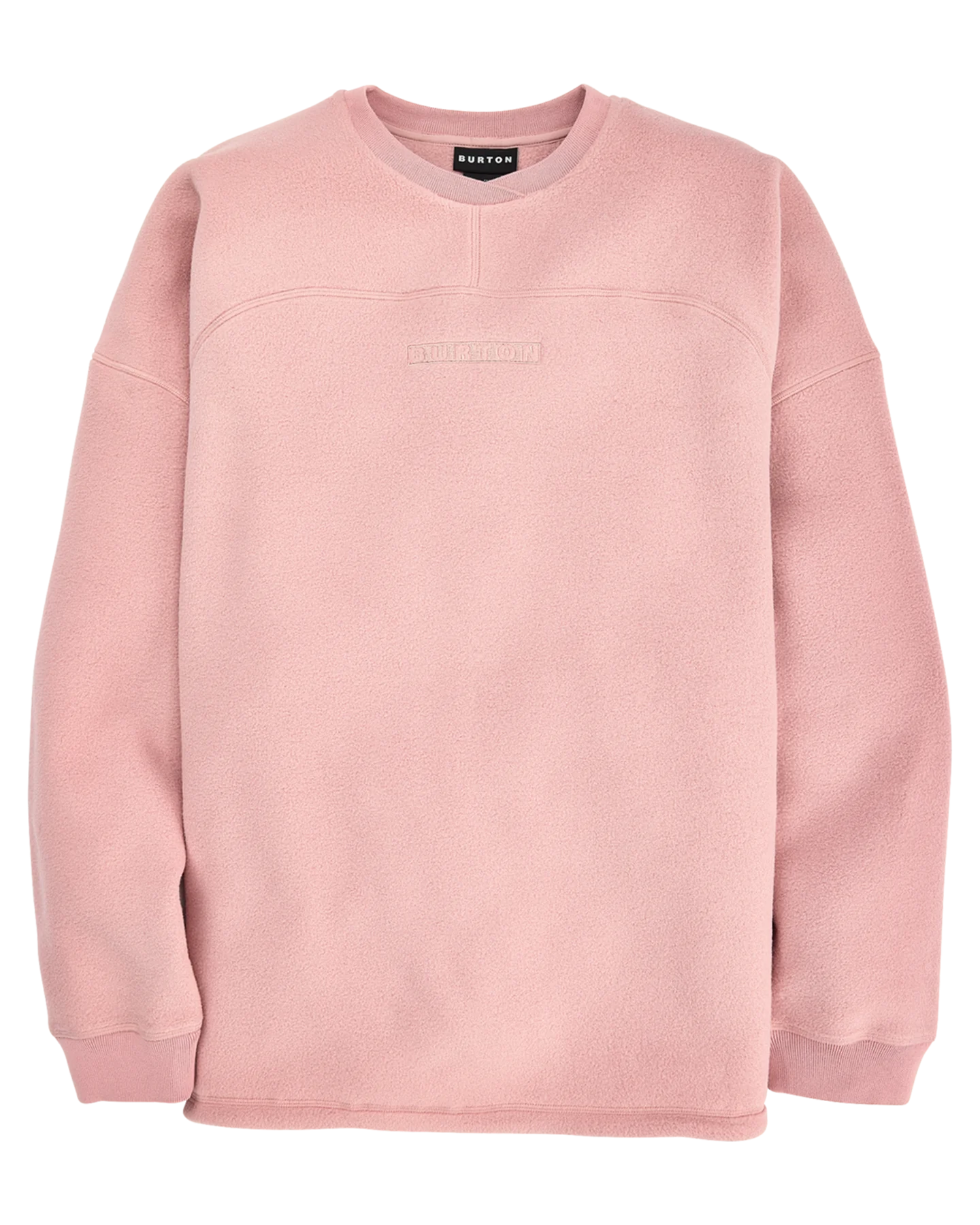 Burton Men's Cinder Crewneck Fleece - Powder Blush Hoodies & Sweatshirts - SnowSkiersWarehouse