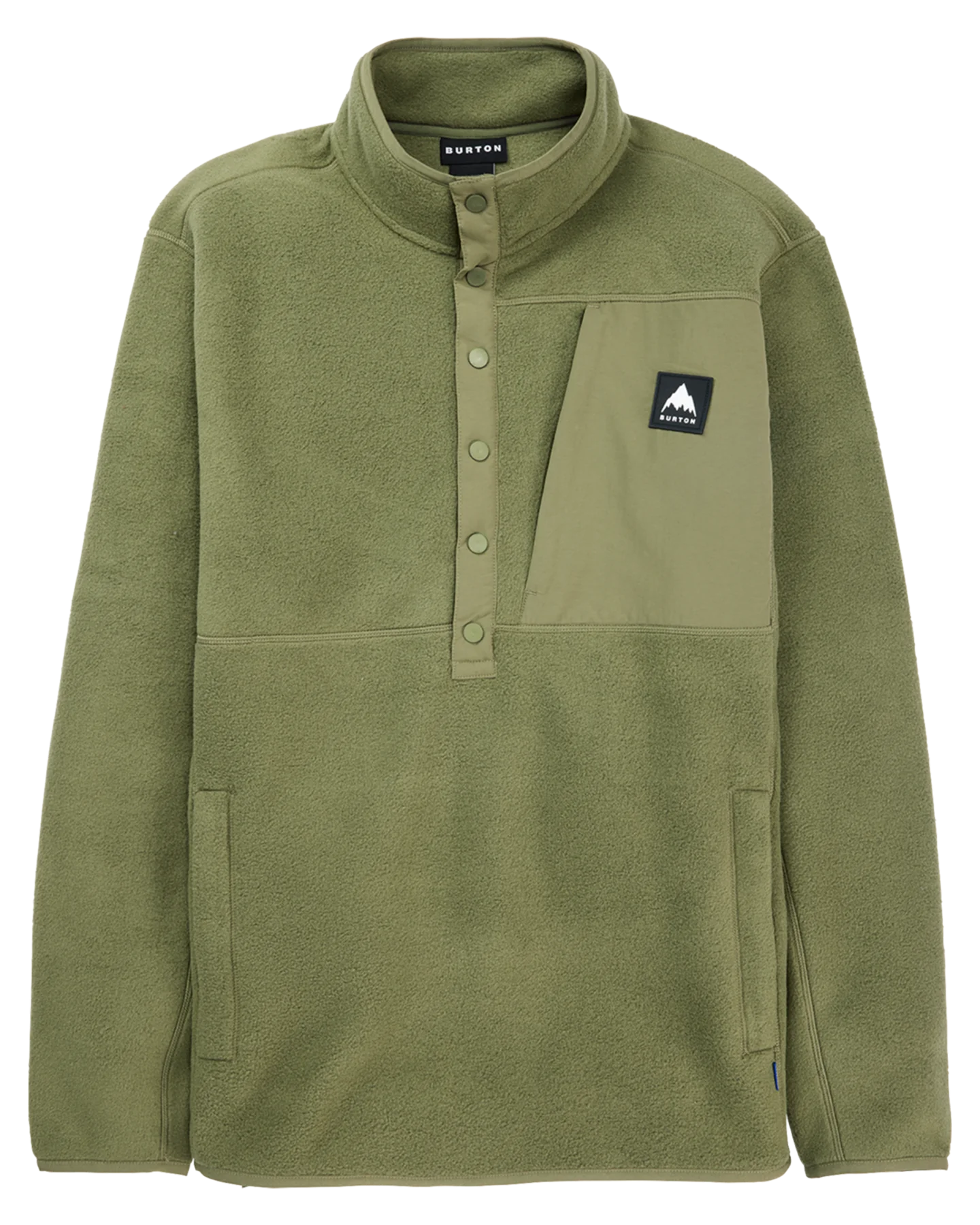 Burton Men's Cinder Fleece Pullover - Forest Moss Hoodies & Sweatshirts - Trojan Wake Ski Snow