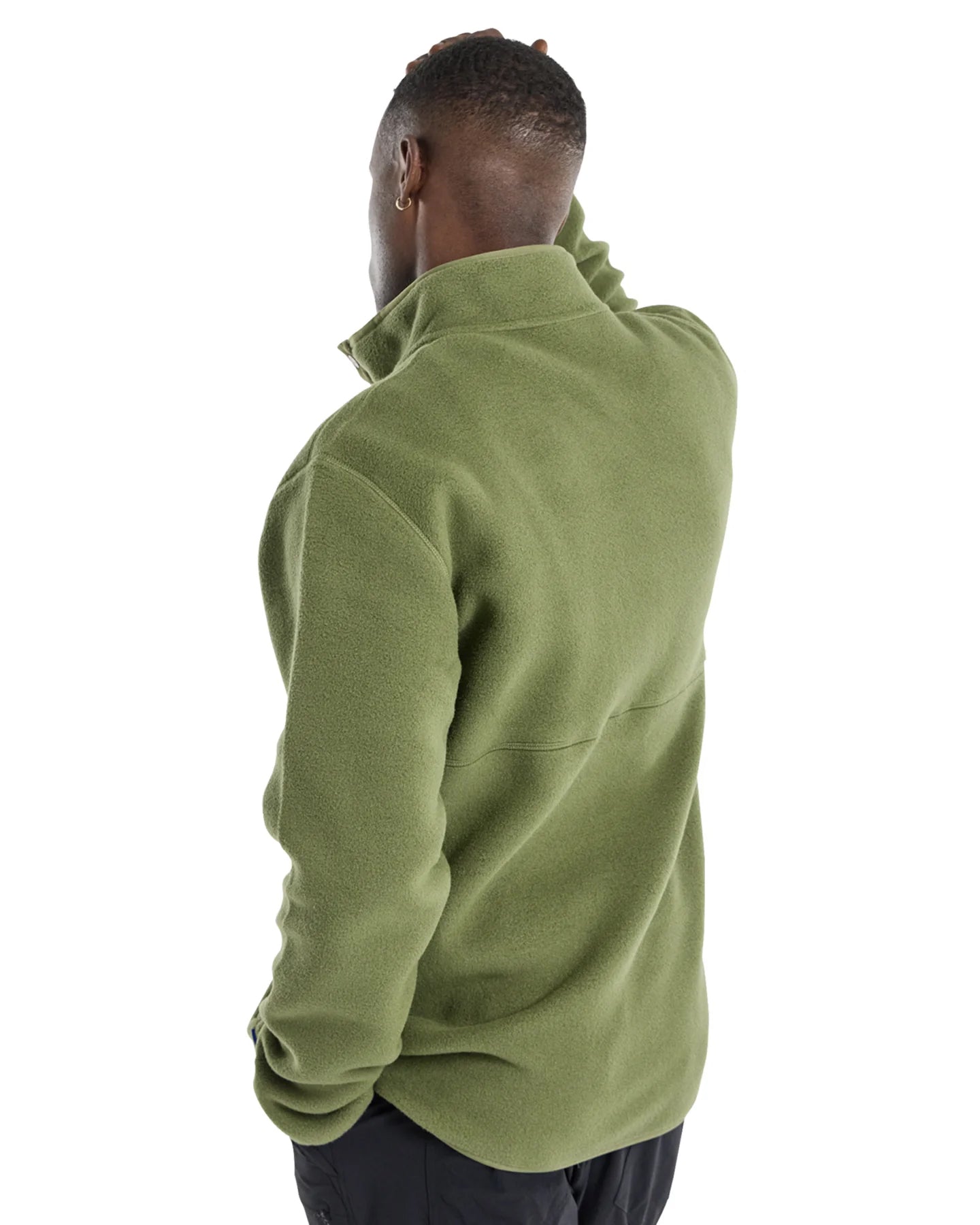 Burton Men's Cinder Fleece Pullover - Forest Moss Hoodies & Sweatshirts - SnowSkiersWarehouse