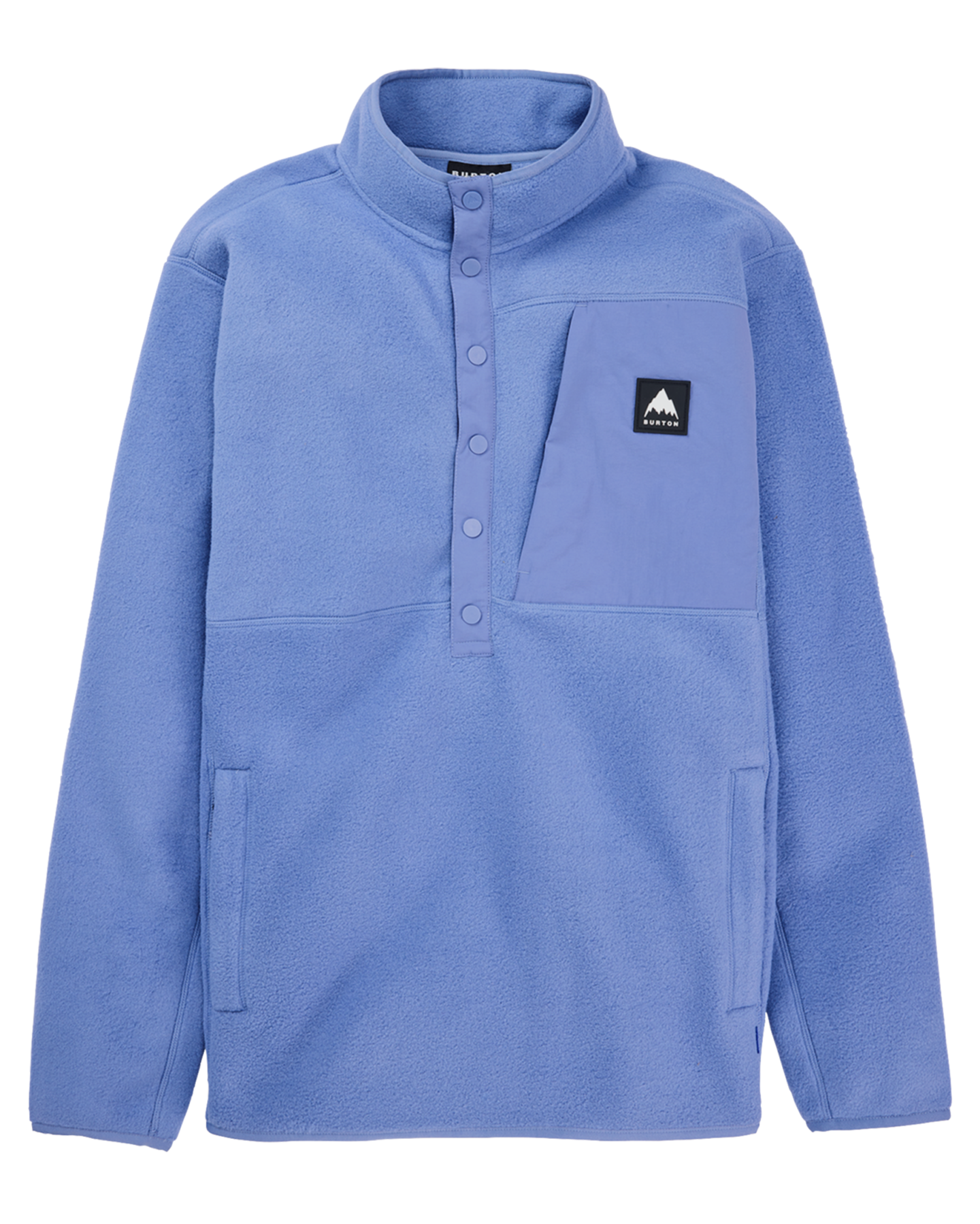 Burton Men's Cinder Fleece Pullover - Slate Blue Hoodies & Sweatshirts - SnowSkiersWarehouse