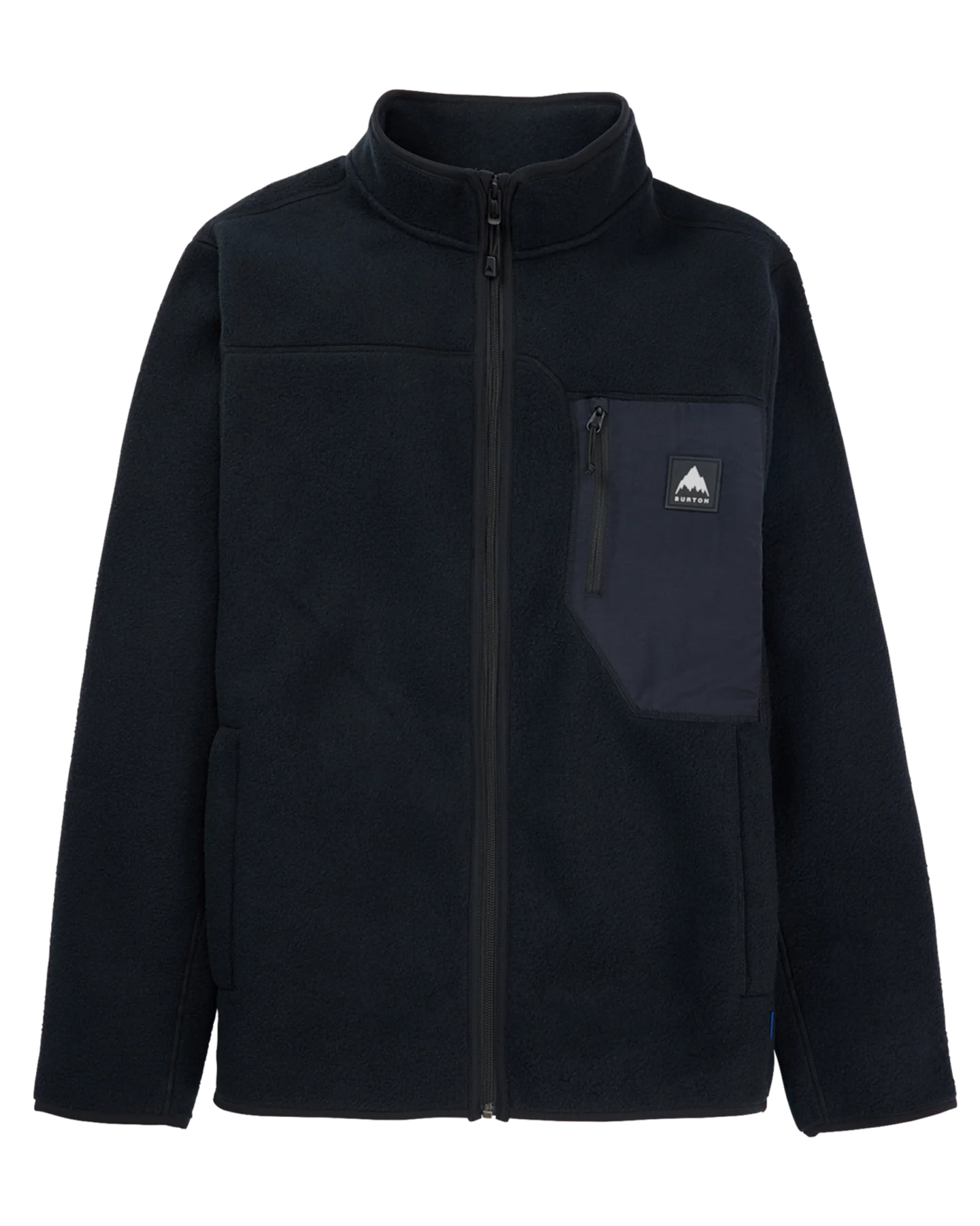 Burton Men's Cinder Full-Zip Fleece - True Black Jackets - Trojan Wake Ski Snow