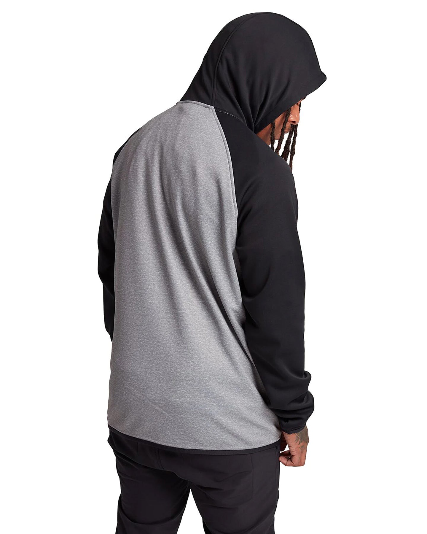 Burton Men s Crown Weatherproof Pullover Fleece Gray Heather True Bl Snow Skiers Warehouse