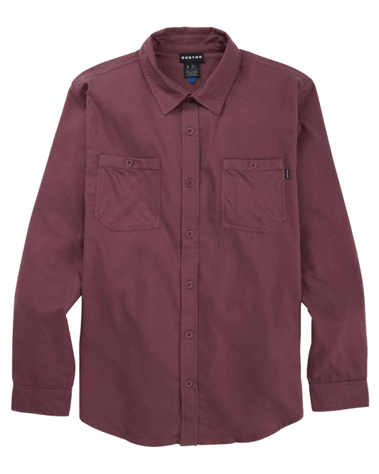 Burton Men's Favorite Long Sleeve Flannel - Almandine Men's L/S Tees - Trojan Wake Ski Snow