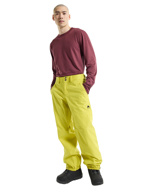 Burton Men's Melter Plus 2L Pants - Sulfur Men's Snow Pants - SnowSkiersWarehouse