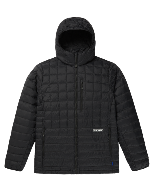Burton Men's Mid-Heat Hooded Down Jacket - True Black Jackets - Trojan Wake Ski Snow