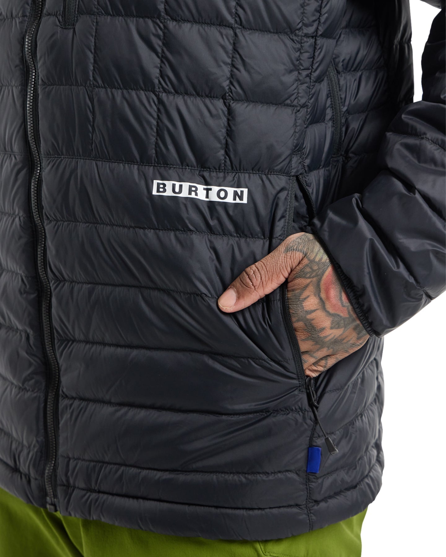 Burton Men's Mid-Heat Hooded Down Jacket - True Black Jackets - SnowSkiersWarehouse