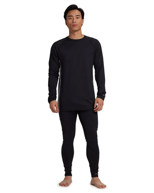 Burton Men's Midweight X Base Layer Pants - True Black Thermals - Trojan Wake Ski Snow