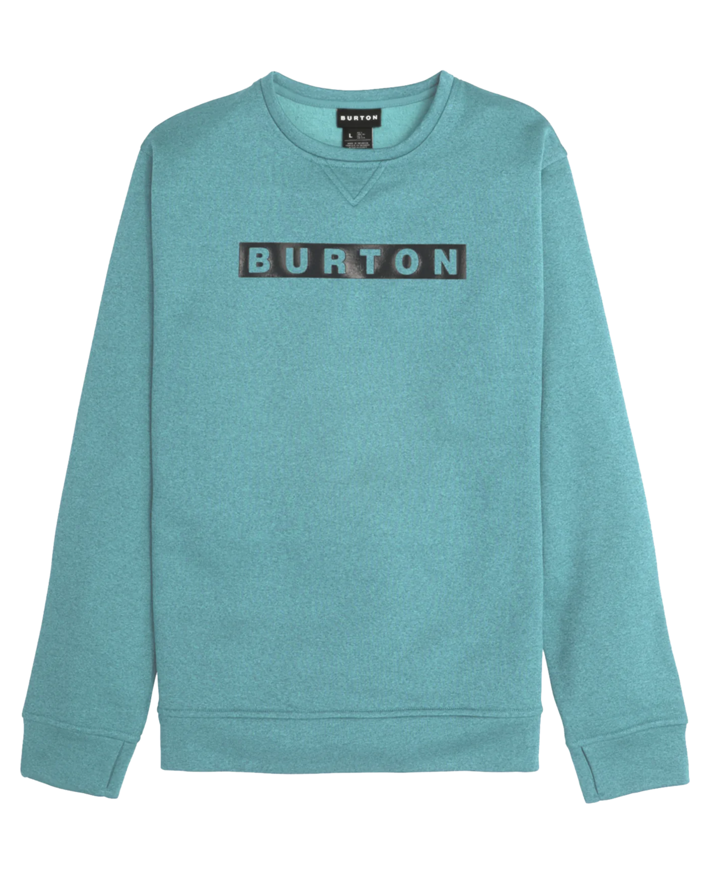 Burton Men's Oak Pullover Crew - Rock Lichen Heather Hoodies & Sweatshirts - Trojan Wake Ski Snow