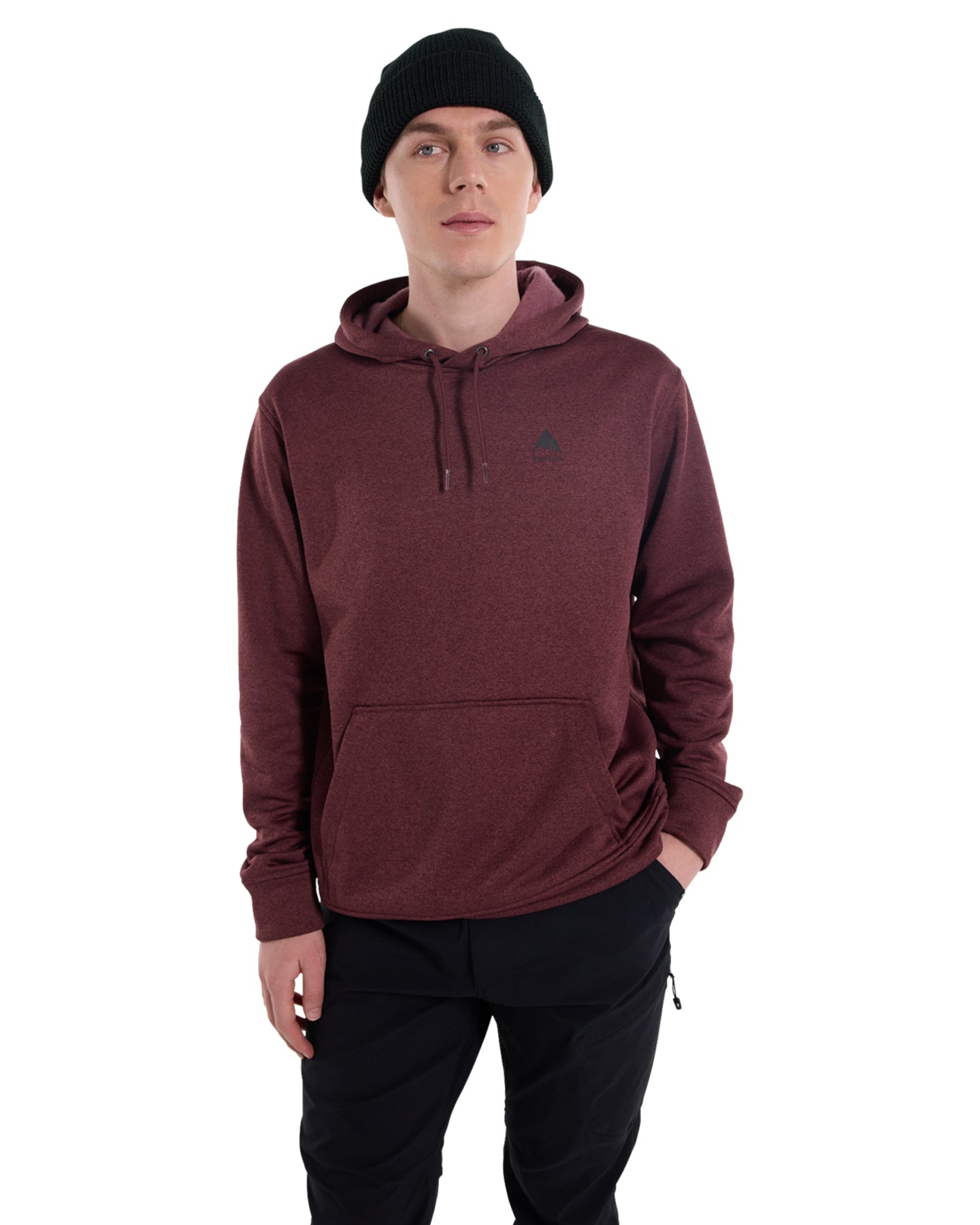 Burton Men's Oak Pullover Hoodie - Almandine Heather Hoodies & Sweatshirts - Trojan Wake Ski Snow