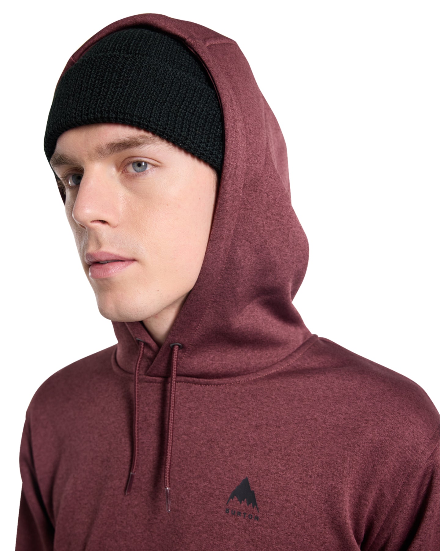 Burton Men's Oak Pullover Hoodie - Almandine Heather Hoodies & Sweatshirts - SnowSkiersWarehouse