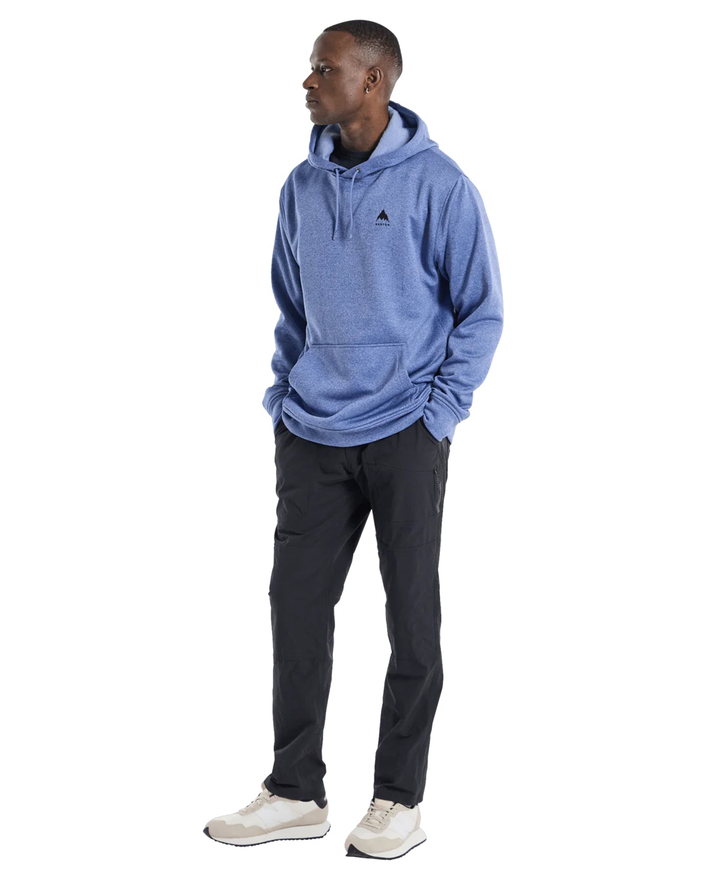 Burton Men's Oak Pullover Hoodie - Slate Blue Heather Hoodies & Sweatshirts - Trojan Wake Ski Snow