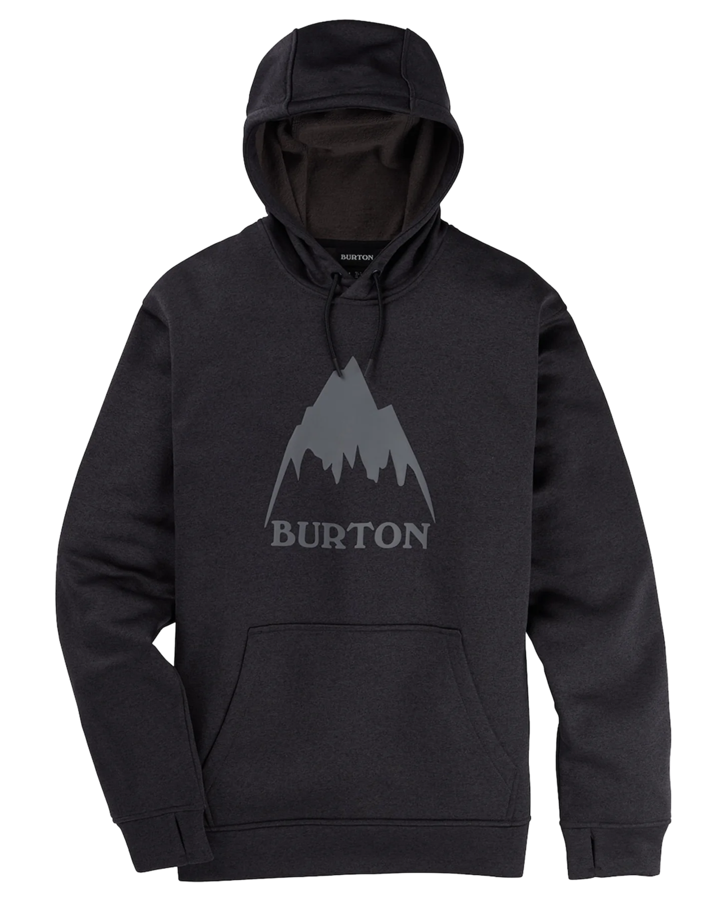 Burton Men's Oak Pullover Hoodie - True Black Heather Hoodies & Sweatshirts - SnowSkiersWarehouse