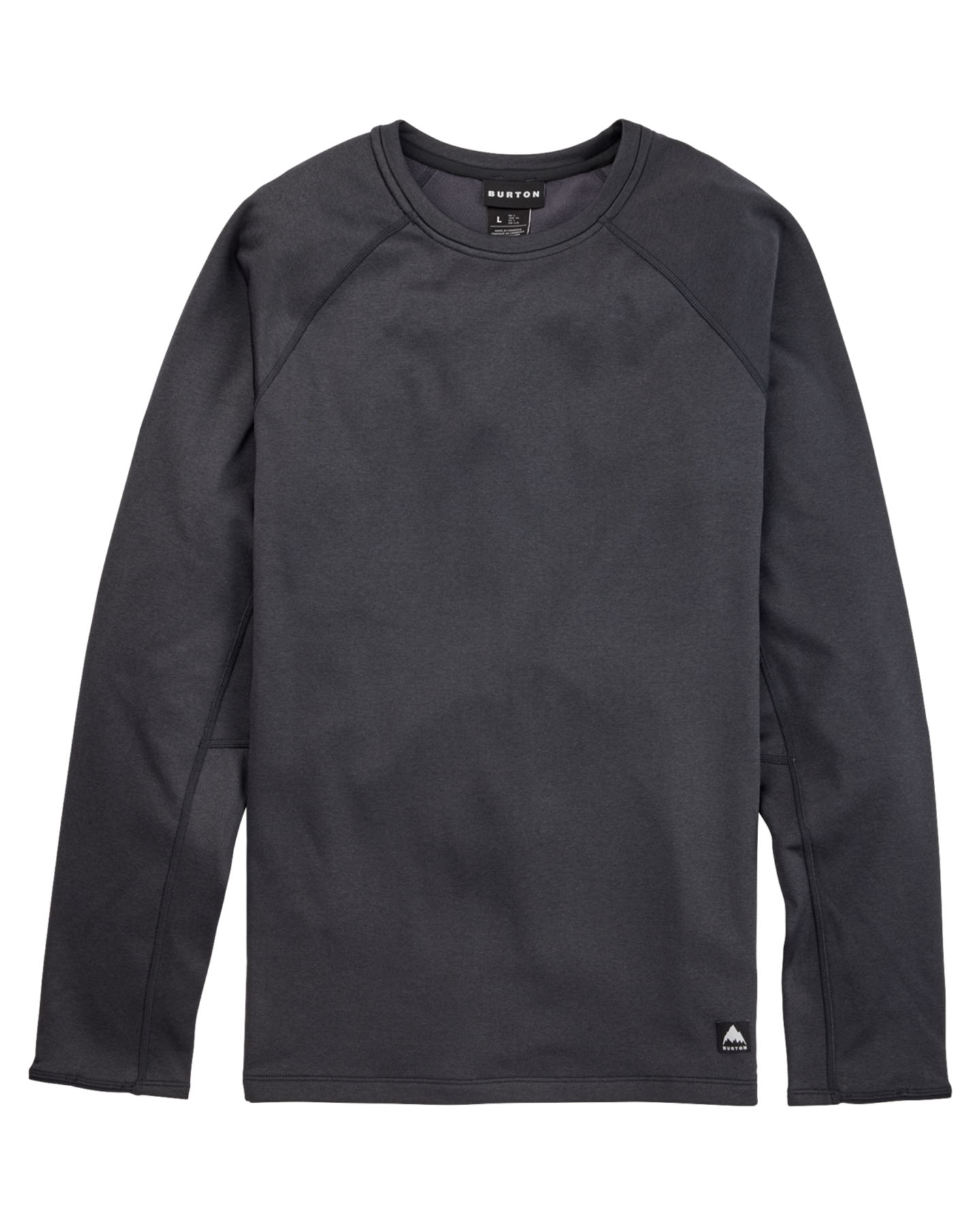 Burton Men's Stockrun Crewneck Fleece - True Black Hoodies & Sweatshirts - SnowSkiersWarehouse