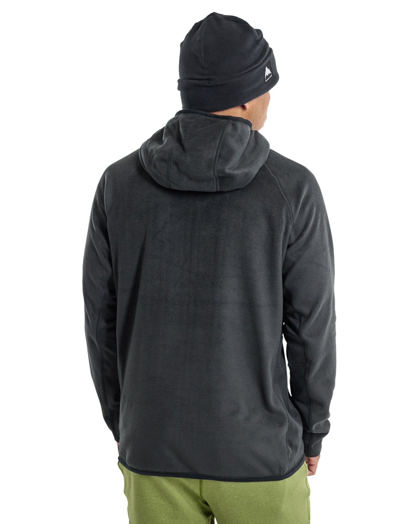 Burton Men's Stockrun Warmest Hooded Full-Zip Fleece - True Black Hoodies & Sweatshirts - Trojan Wake Ski Snow