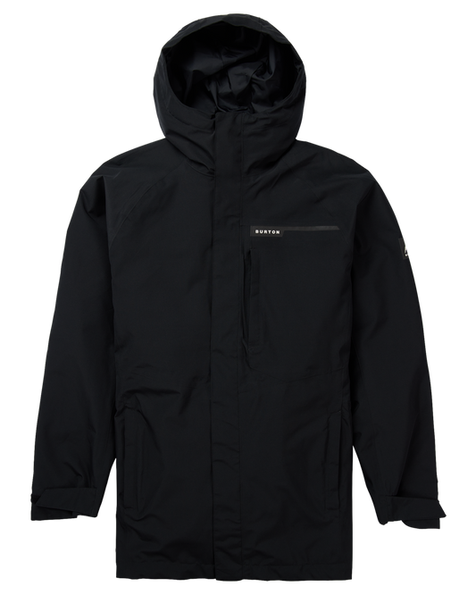 Burton Veridry 2L Rain Snow Jacket - True Black - 2023 Men's Snow Jackets - SnowSkiersWarehouse