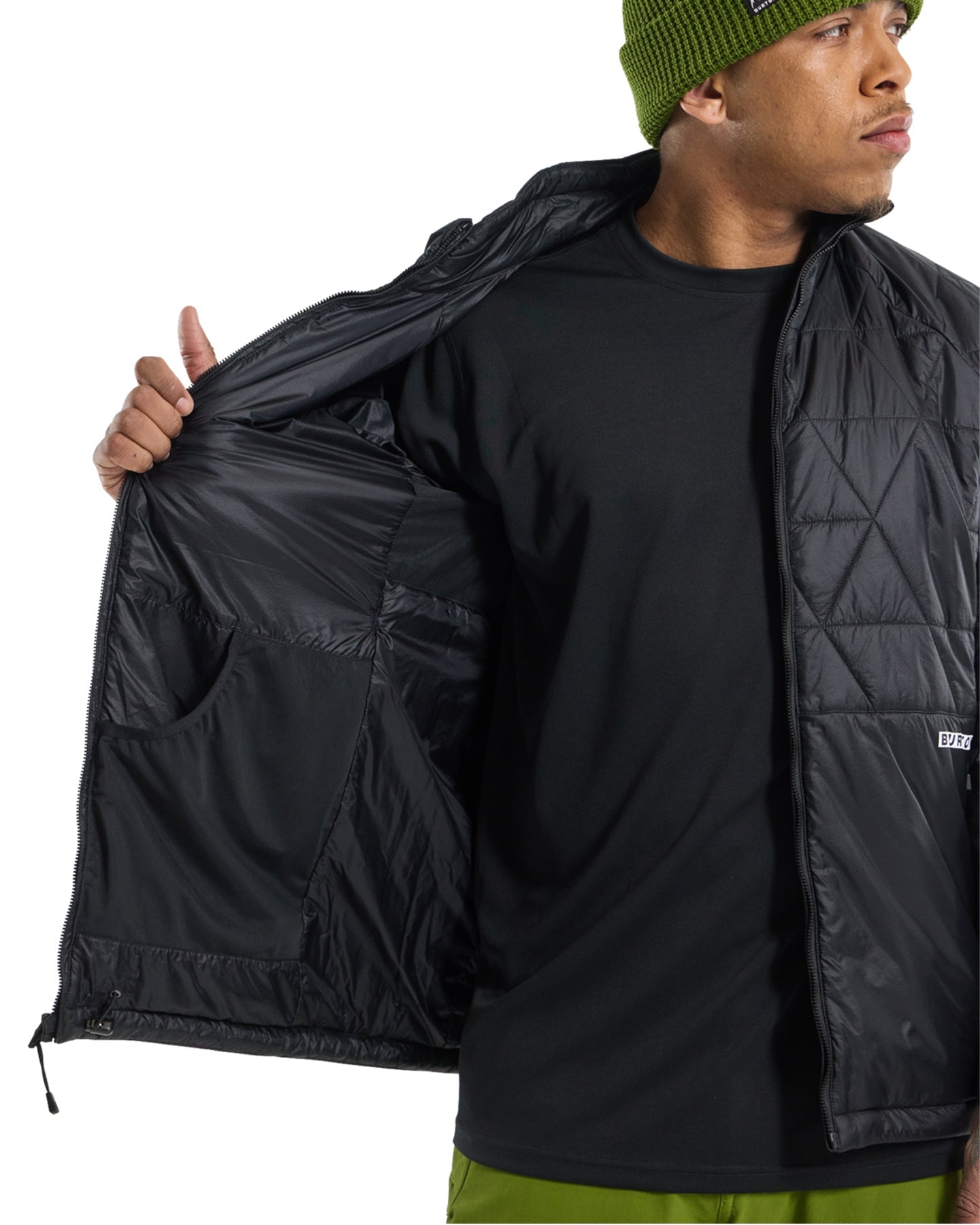Burton Men's Versatile Heat Insulated Synthetic Down Jacket - True Black Jackets - SnowSkiersWarehouse