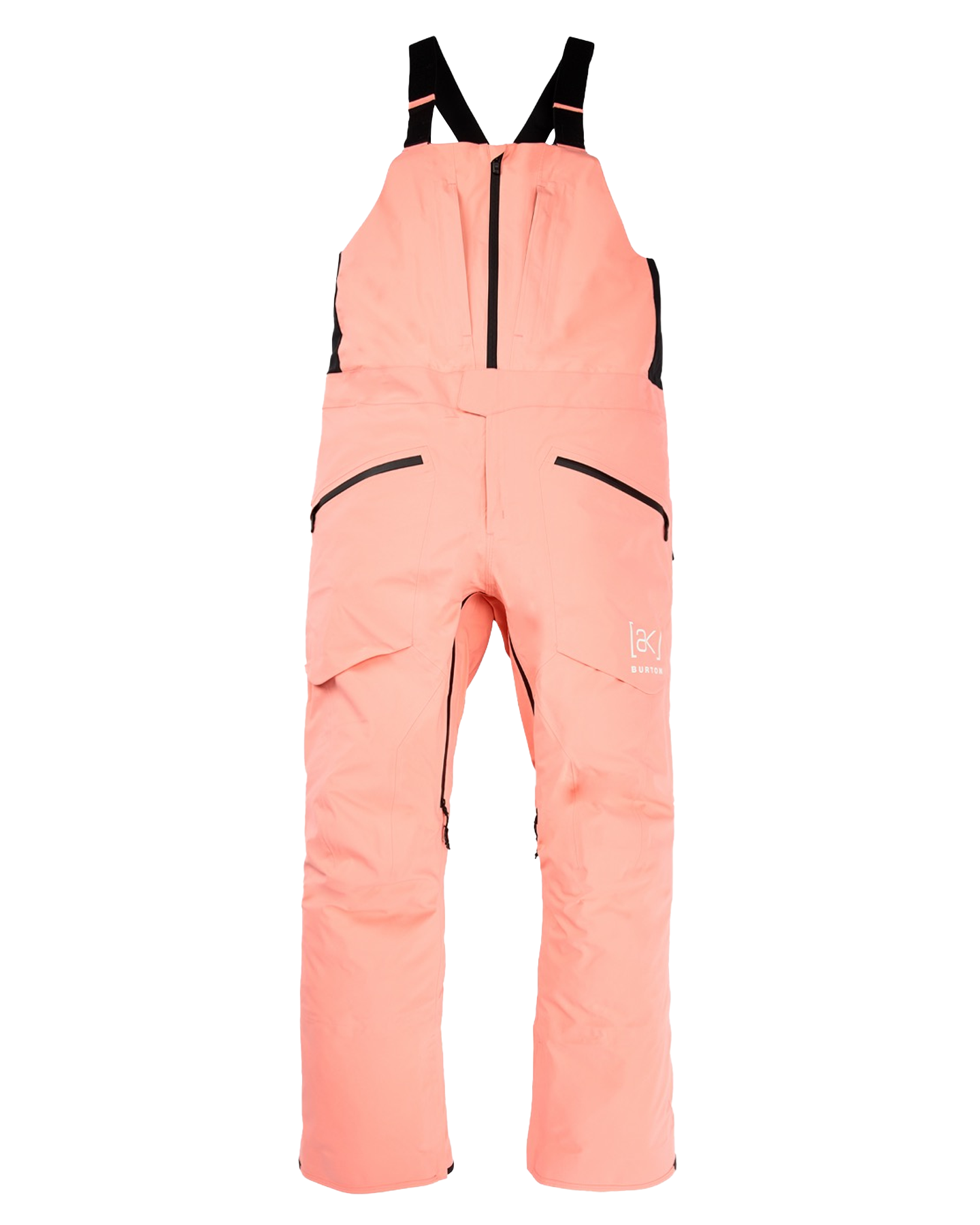 Burton Men's [ak]® Freebird Gore‑Tex 3L Stretch Snow Bib Pants - Reef Pink Men's Snow Bibs - SnowSkiersWarehouse