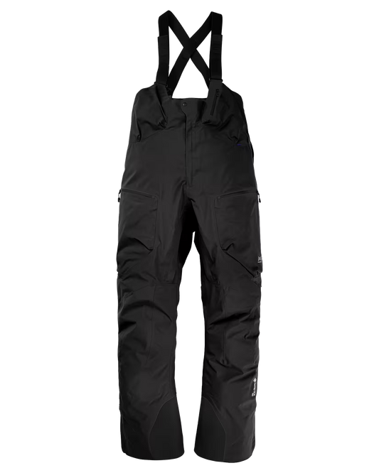 Burton Men's [ak]® AK457 Japan Guide Gore-Tex Pro 3L Hi-Top Snow Bib Pants - True Black Men's Snow Bibs - SnowSkiersWarehouse