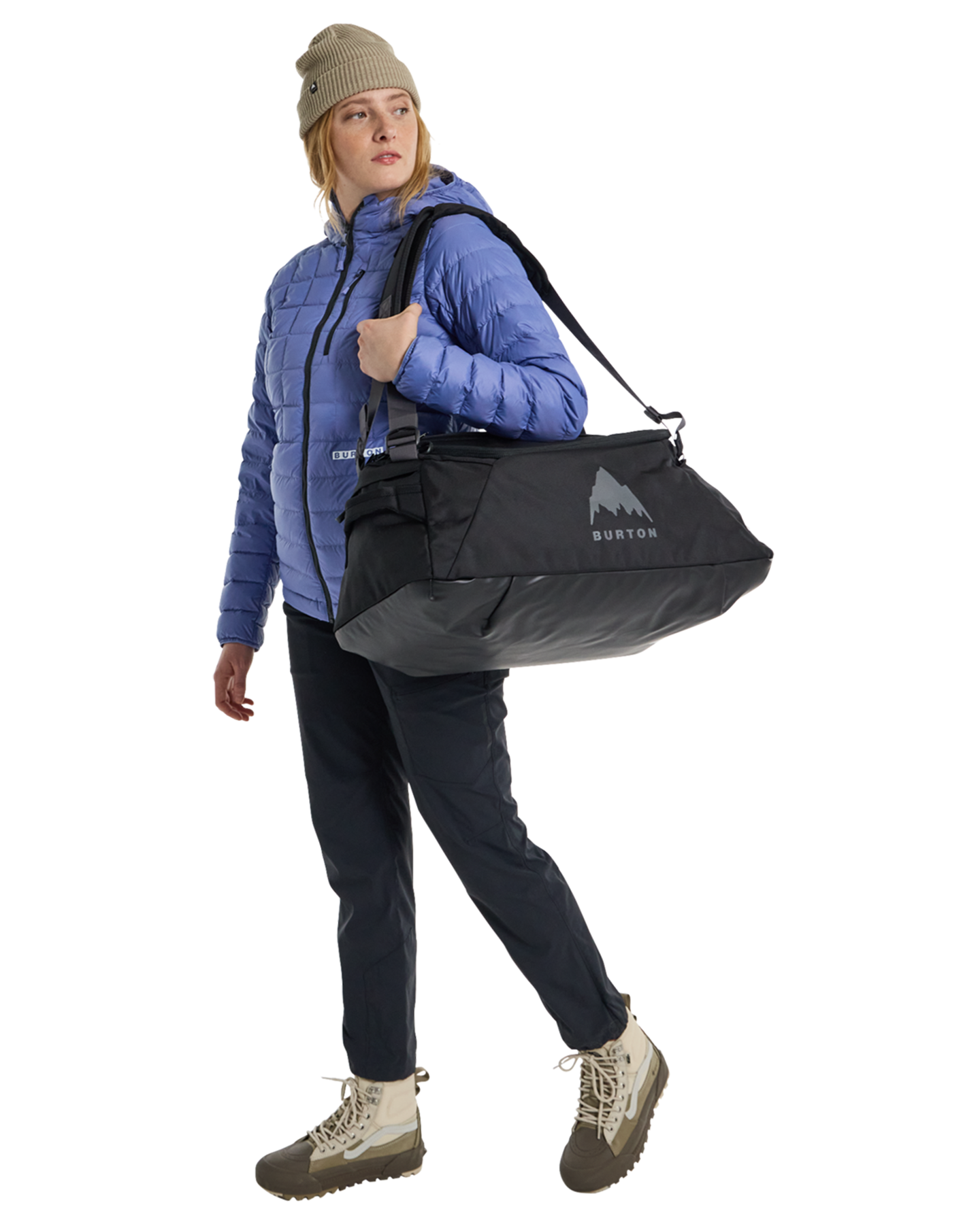 Burton Multipath 40L Small Duffel Bag - True Black Ballistic Luggage Bags - SnowSkiersWarehouse