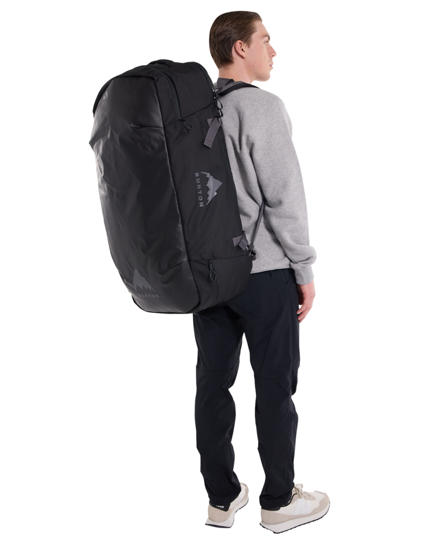 Burton Multipath 90L Large Duffel Bag - True Black Ballistic Luggage Bags - SnowSkiersWarehouse