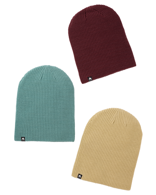 Burton Recycled Dnd Beanie - 3 Pack - Almandine/Rock Lichen/Mushroom Beanies - Trojan Wake Ski Snow