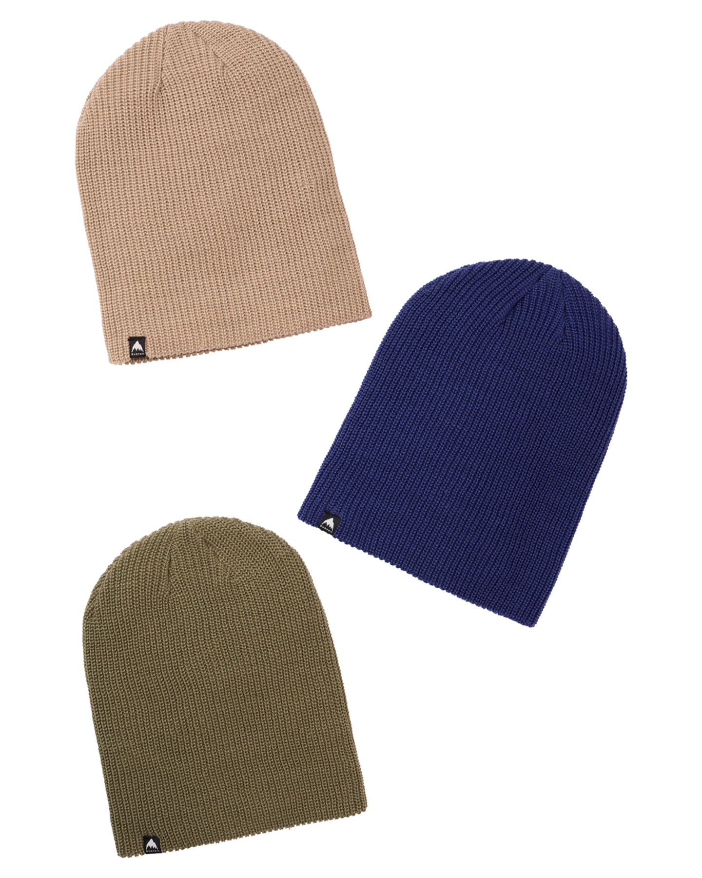 Burton Recycled Dnd Beanie - 3 Pack - Nightfall/Sandstone/Forest Moss Beanies - Trojan Wake Ski Snow