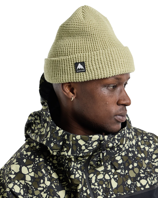 Burton Recycled Waffle Beanie - Mushroom Beanies - Trojan Wake Ski Snow