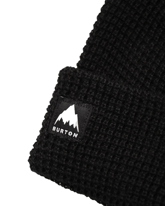 Burton Recycled Waffle Beanie - True Black Beanies - Trojan Wake Ski Snow