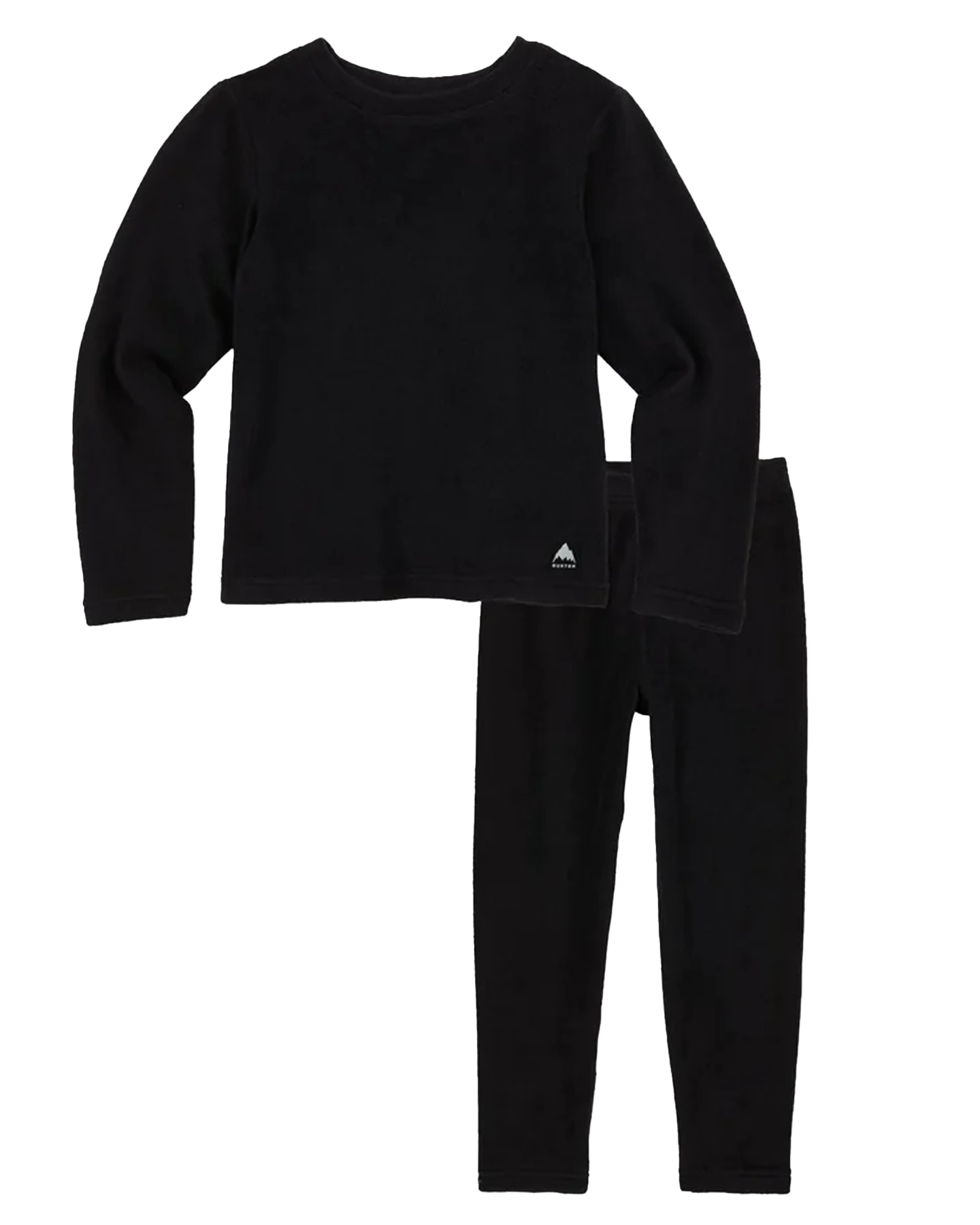 Burton Toddlers' Fleece Base Layer Set - True Black Thermals - Trojan Wake Ski Snow