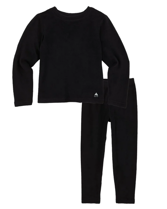 Burton Toddlers' Fleece Base Layer Set - True Black Thermals - Trojan Wake Ski Snow