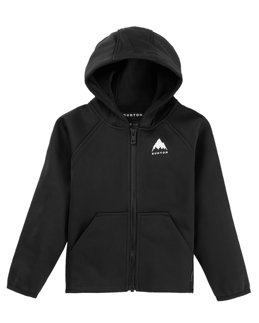 Burton Toddlers' Crown Weatherproof Full-Zip Fleece - True Black Kids' Hoodies - Trojan Wake Ski Snow