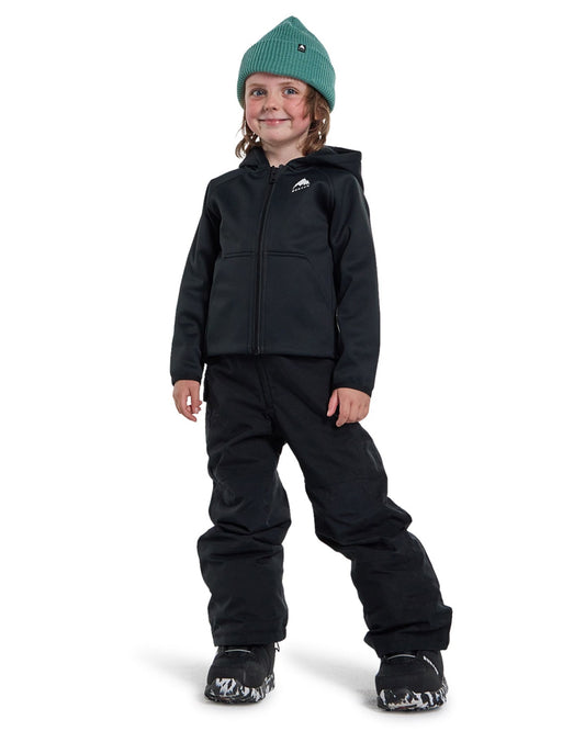 Burton Toddlers' Crown Weatherproof Full-Zip Fleece - True Black Kids' Hoodies - Trojan Wake Ski Snow