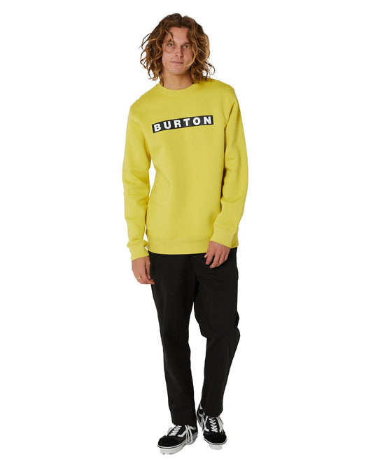 Burton Vault Crewneck Sweatshirt - Sulfur Unisex Crewnecks - Trojan Wake Ski Snow