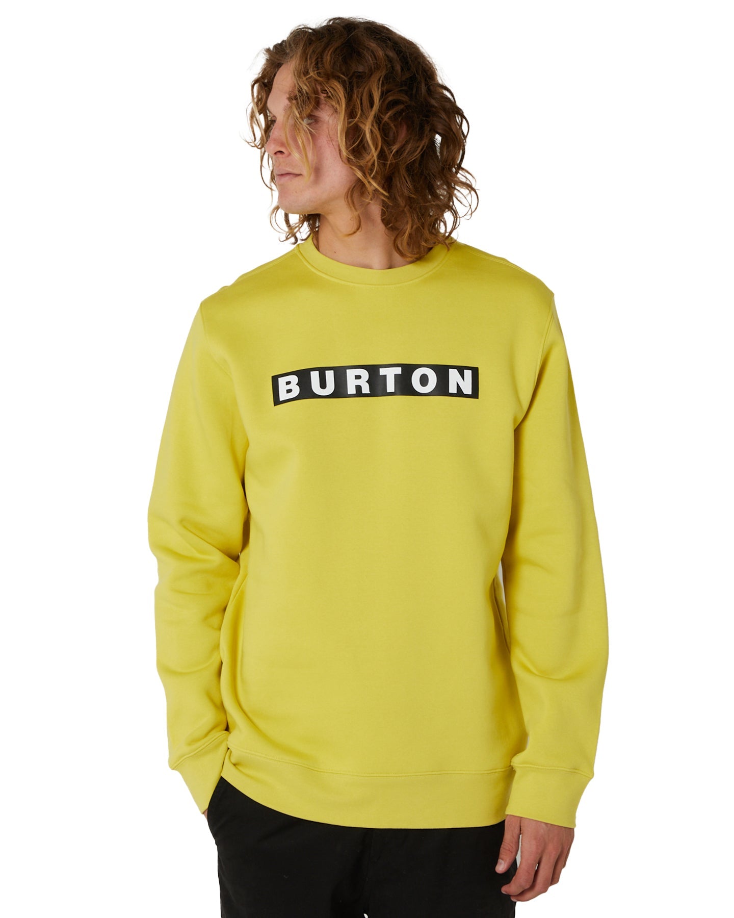 Burton Vault Crewneck Sweatshirt - Sulfur Hoodies & Sweatshirts - Trojan Wake Ski Snow