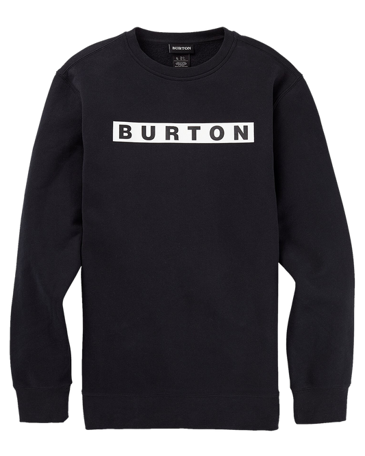 Burton Vault Crew Sweatshirt - True Black - 2022 Hoodies & Sweatshirts - SnowSkiersWarehouse