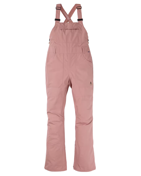 Burton Women's Avalon Gore-Tex 2L Bib Snow Pants - Powder Blush Women's Snow Bibs - Trojan Wake Ski Snow